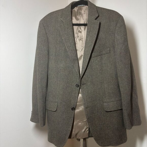 Lauren Ralph Lauren Silver Label Mens Herringbone Blazer Tweed Wool Jacket 41R - Picture 9 of 12